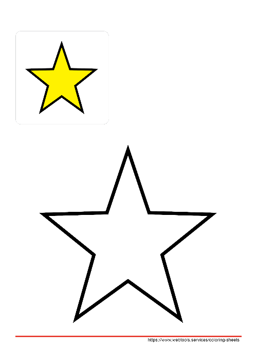 Star Coloring Sheet