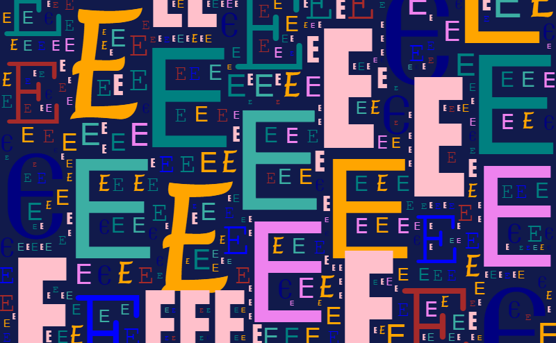 English Alphabet E Tracing Sheets