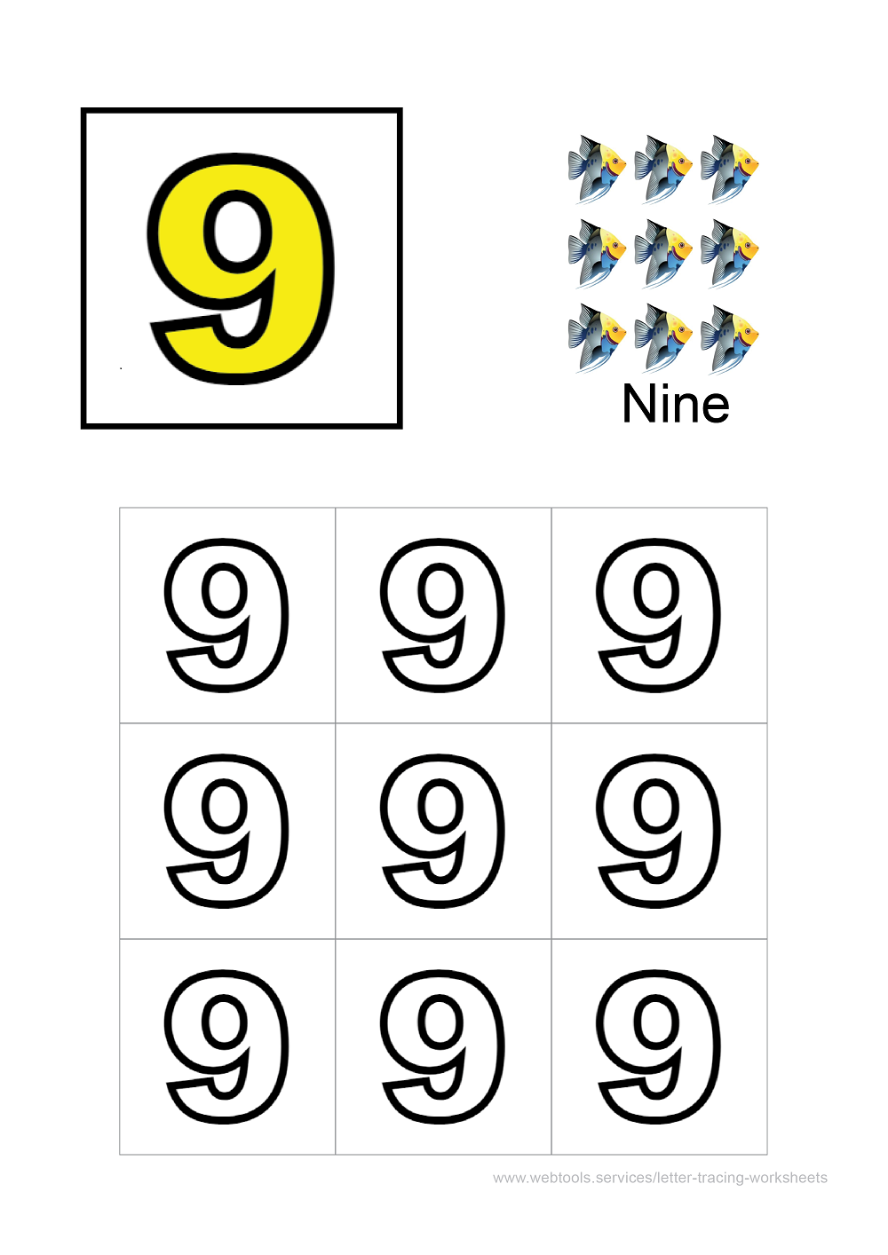 number 9 tracing sheet 0001