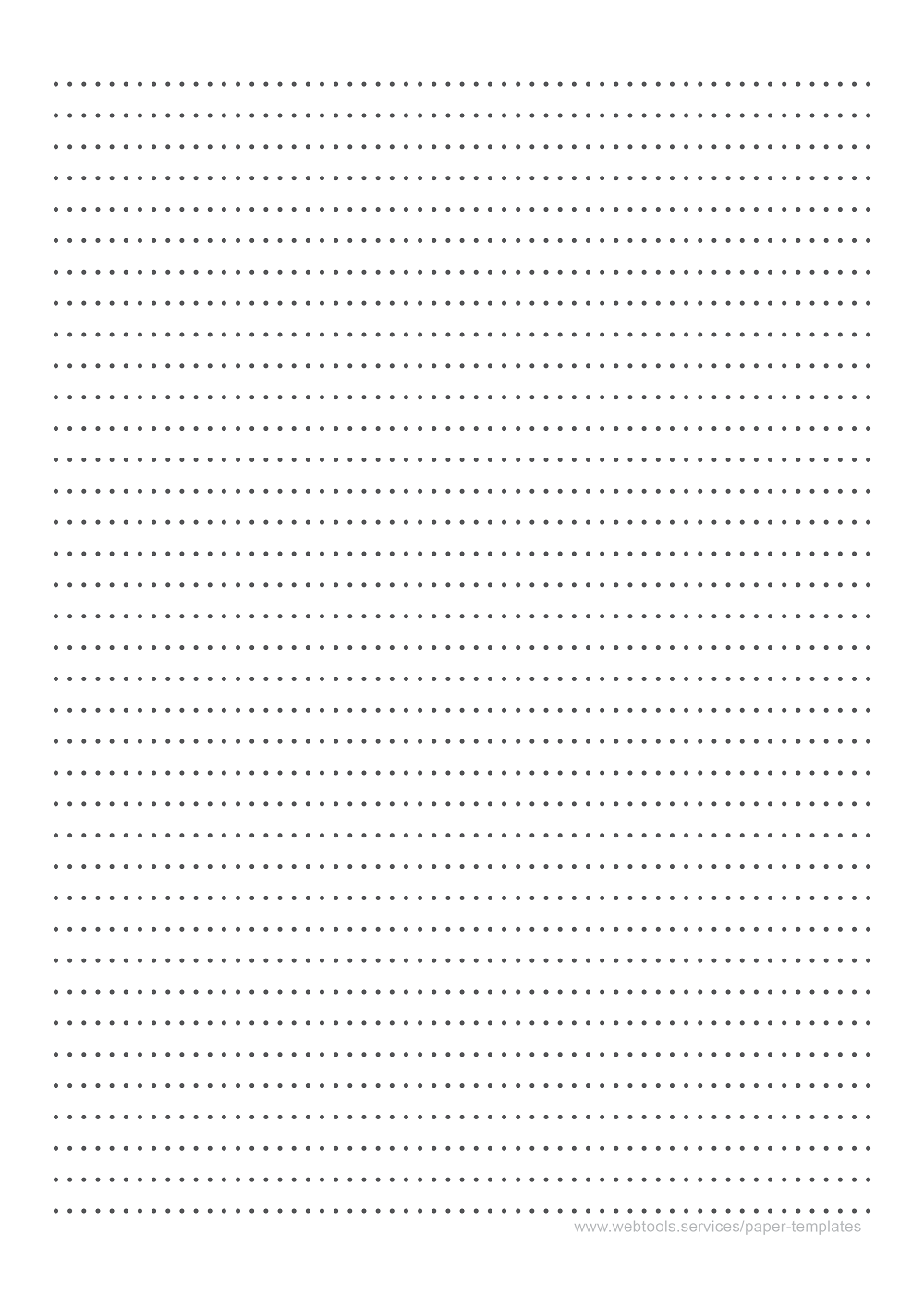 Black Dotted Line Writing Paper Template With 7_1mm Line Height