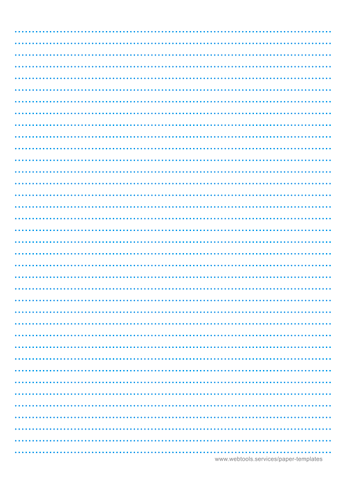 Medium Ruled Paper With Dotted Blue Lines
