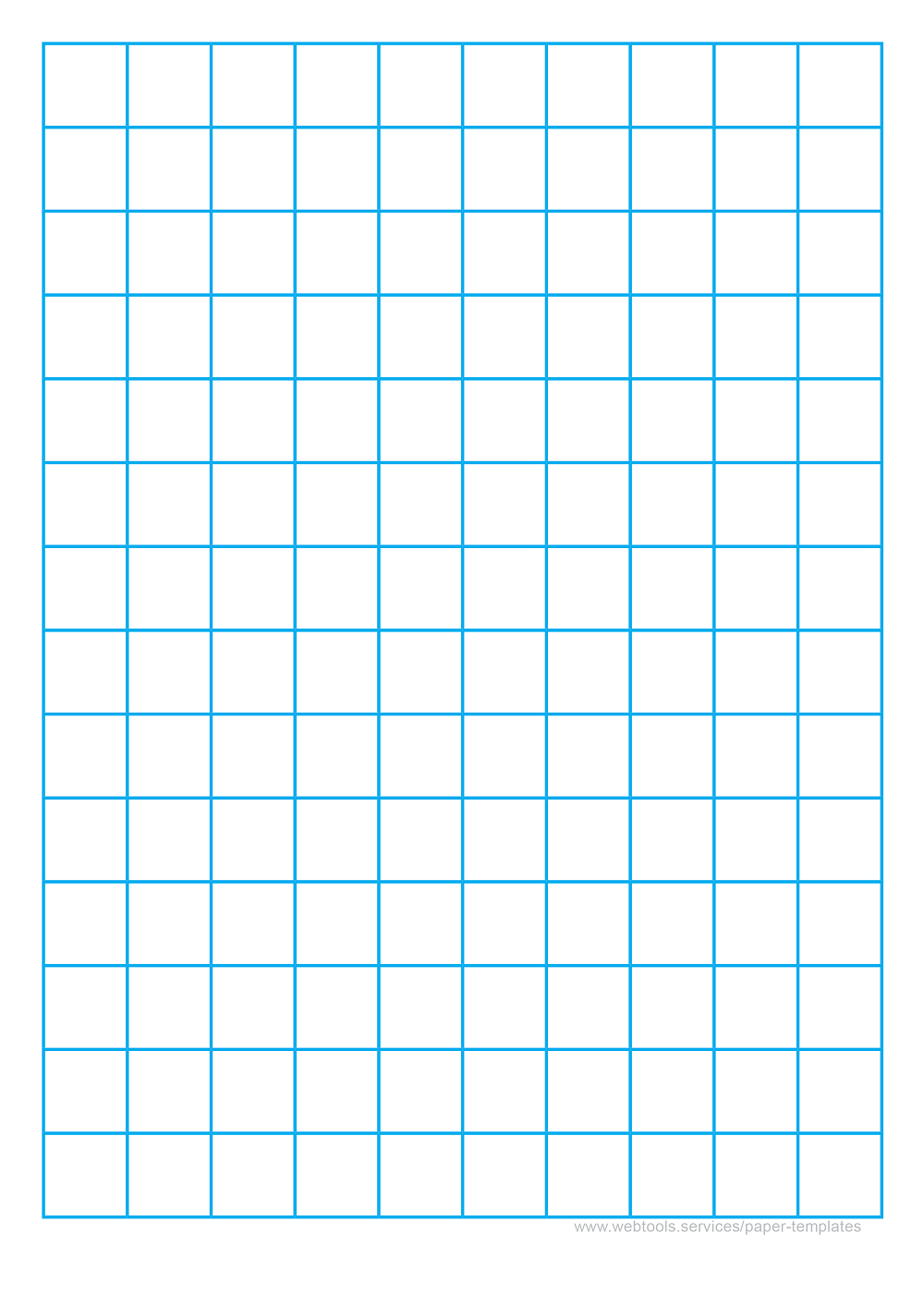3/4 Inch Blue Graph Paper