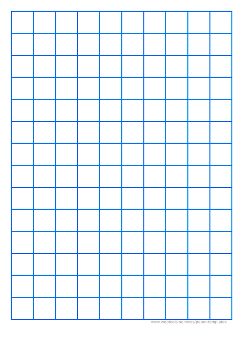 Printable 3/4 Inch Blue Graph Paper
