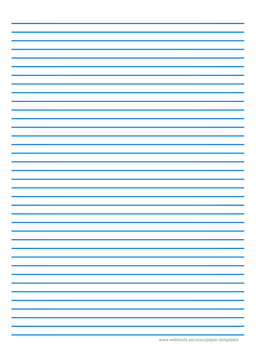 Medium Ruled Paper With Blue Lines