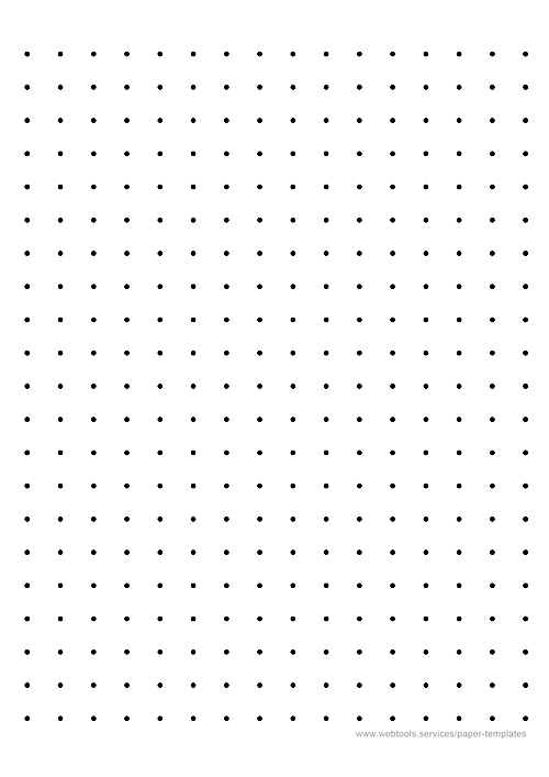 Dot Paper - Two Dots Per Inch