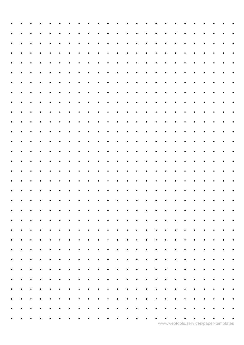 Dotted Paper - Three Dots Per Inch
