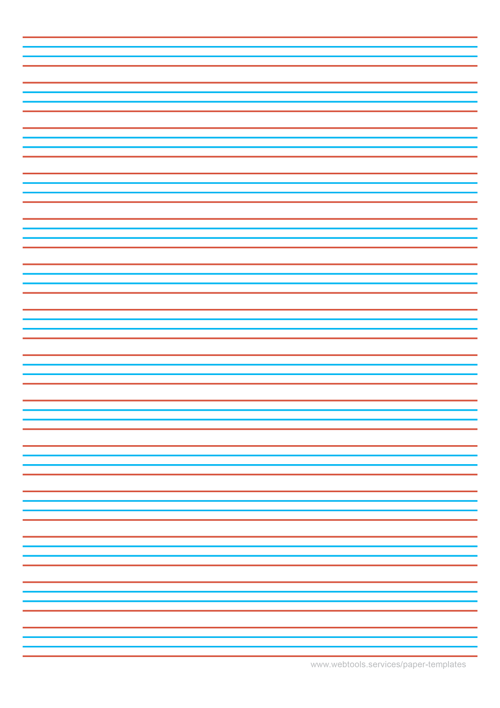 4 Line Handwriting Paper Printable - Get What You Need For Free