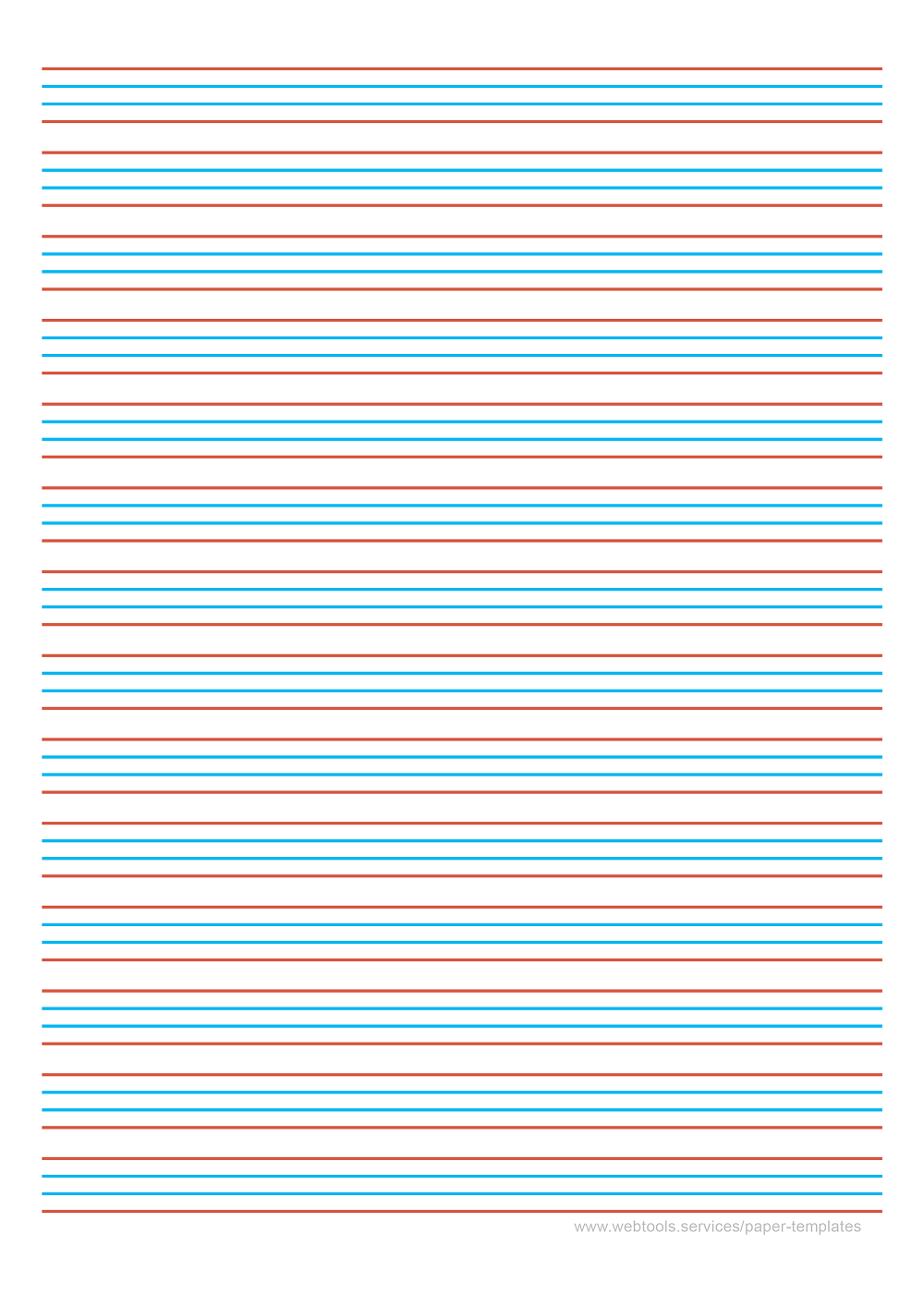 4 Line Handwriting Paper Printable Get What You Need For Free