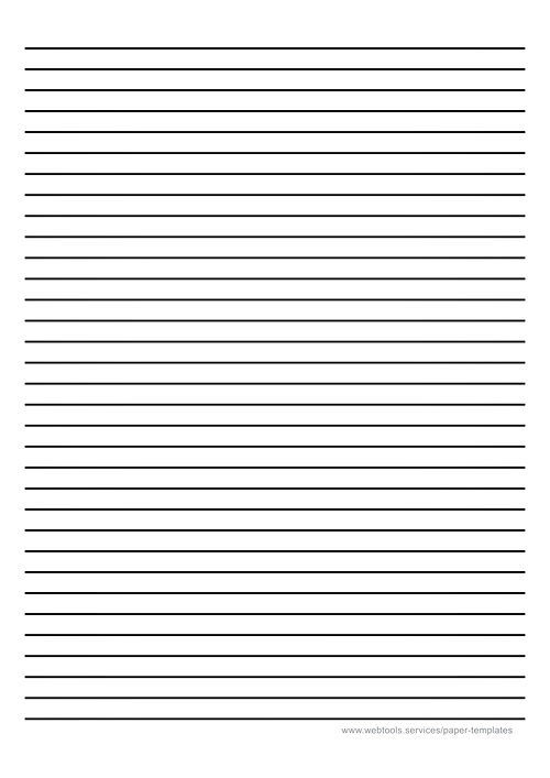 Printable Hindi Notebook Page With Black Lines