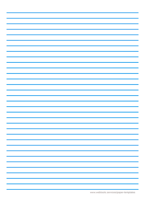 Printable Hindi Notebook Page With Blue Lines
