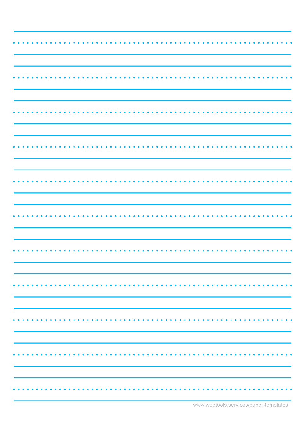 Printable Lined Paper Pdf Kindergarten Printable Online