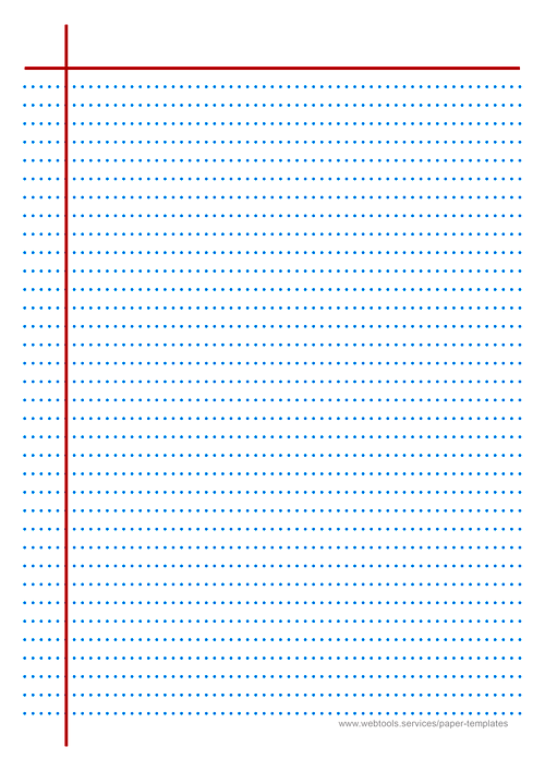 Webtools Dotted Blue Line Writing Paper Template With Horizontal And 