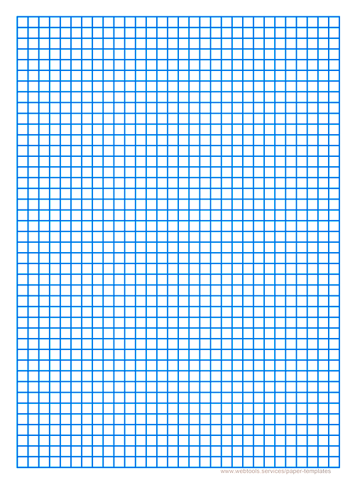 Printable 1/4 Inch Blue Graph Paper