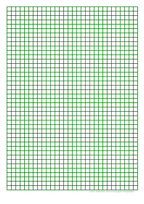 Webtools Printable 1 4 Inch Green Graph Paper